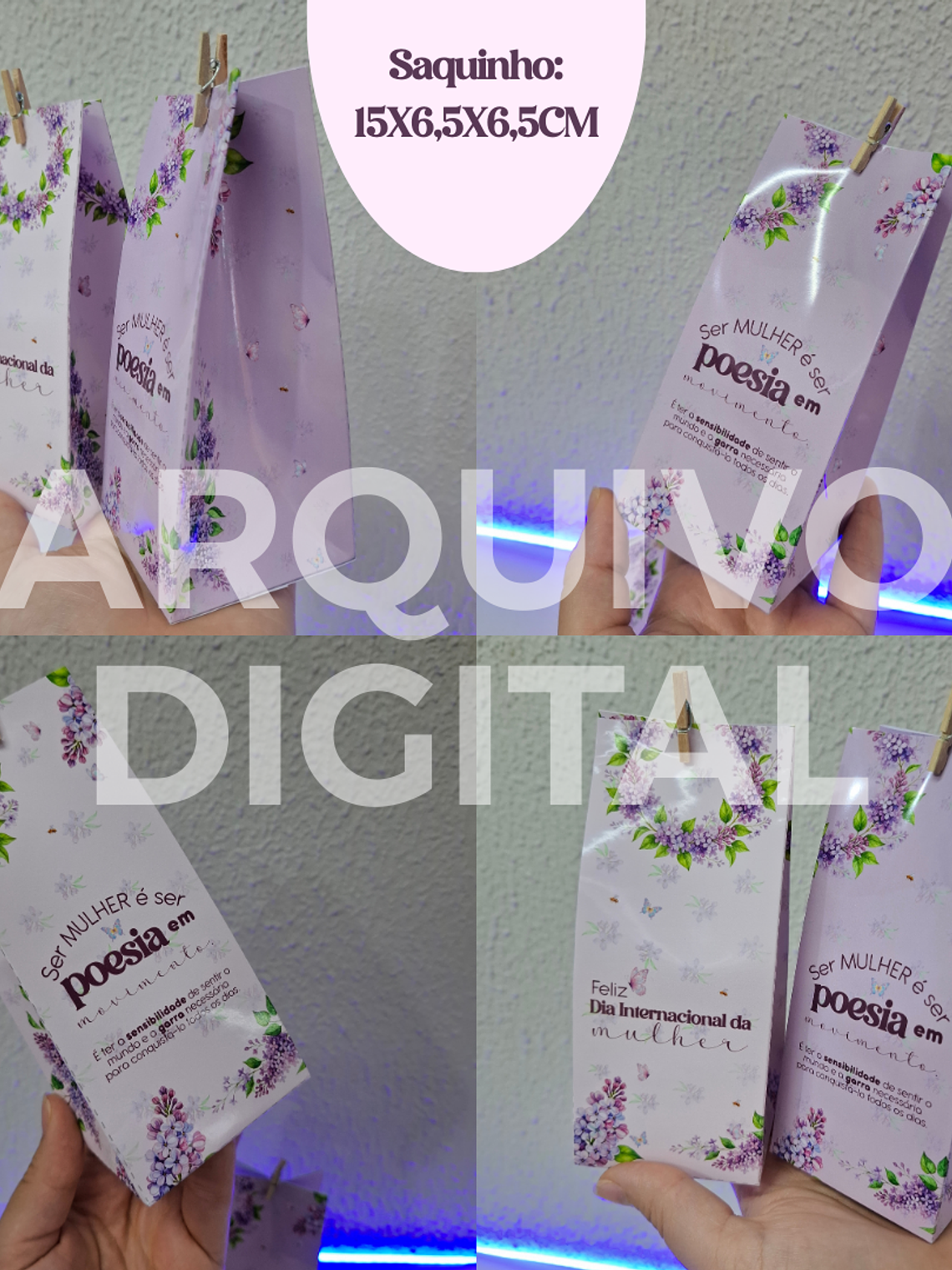 Kit Digital CANVA - Dia Internacional da Mulher - POESIA 9