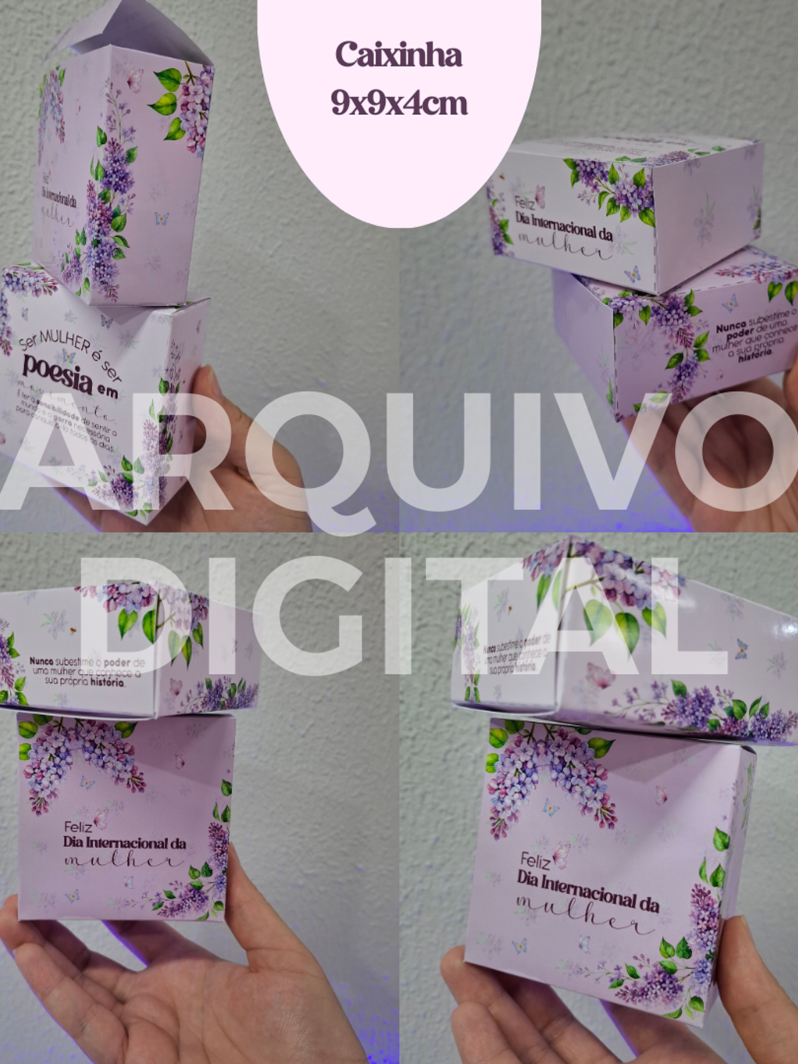 Kit Digital CANVA - Dia Internacional da Mulher - POESIA 10