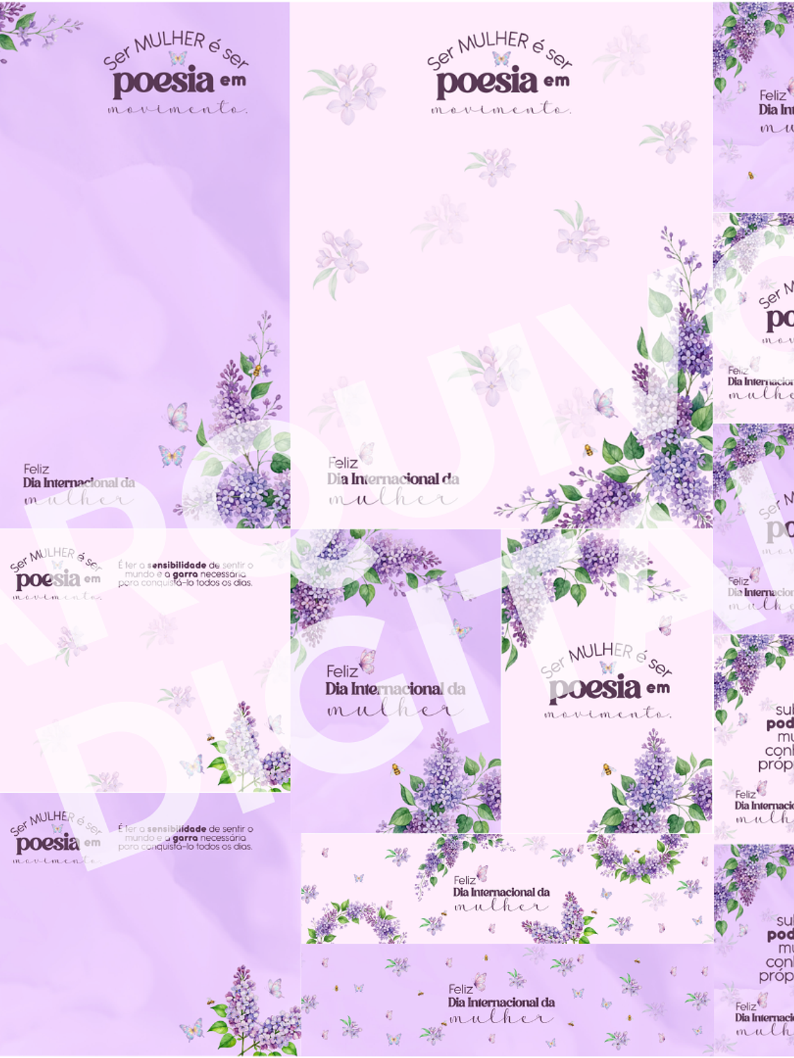 Kit Digital CANVA - Dia Internacional da Mulher - POESIA 8