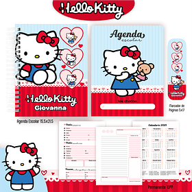 Arquivo Kit Escolar 2025 Hello Kitty - Pamella Vieira