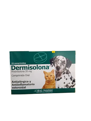 Dermisolona 20mg - 10 comprimidos 