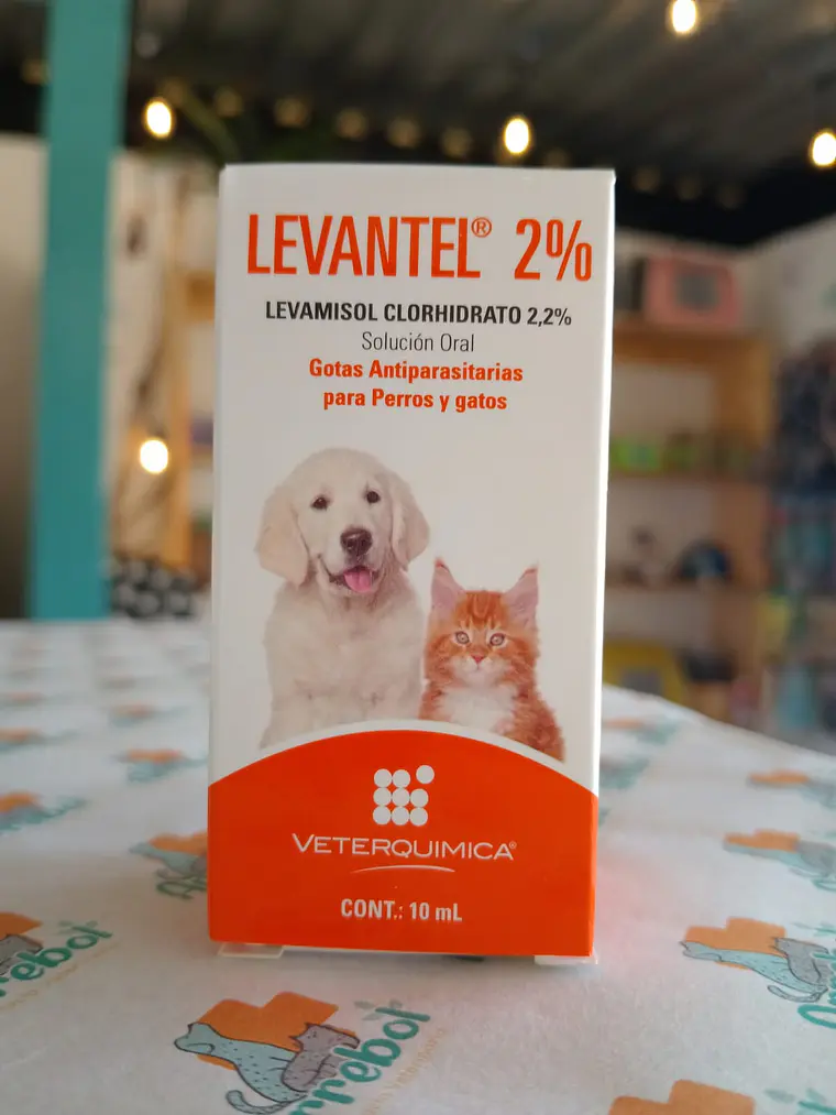 Levantel 2% - Gotas antiparasitarias orales 10ml 2