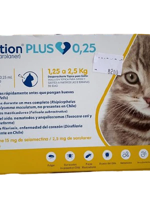 Revolution Plus 1.25-2.5 kg pipeta - Antiparasitario tópico 0.25ml