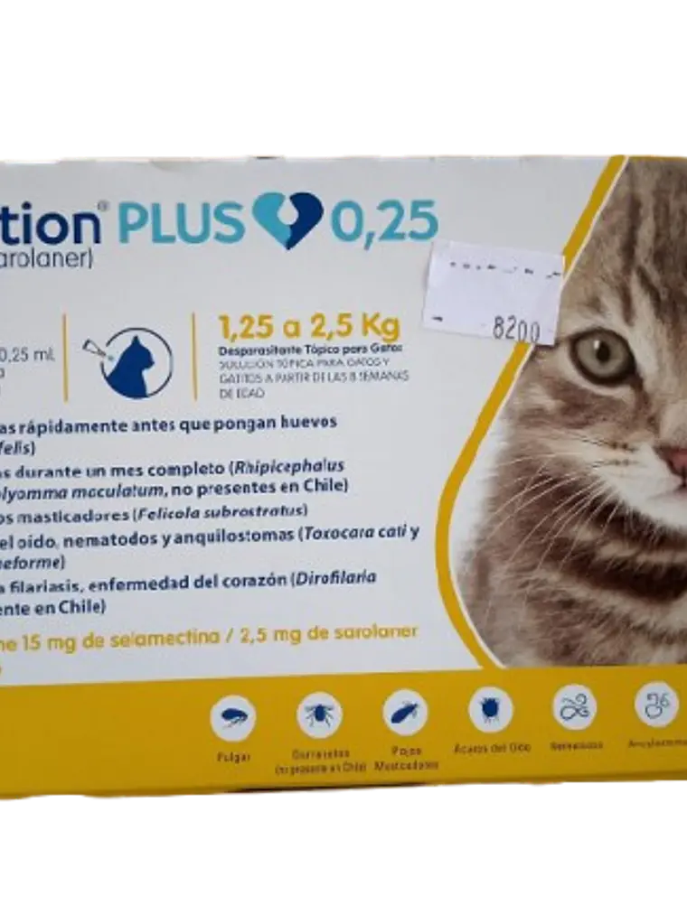 Revolution Plus 1.25-2.5 kg pipeta - Antiparasitario tópico 0.25ml 1