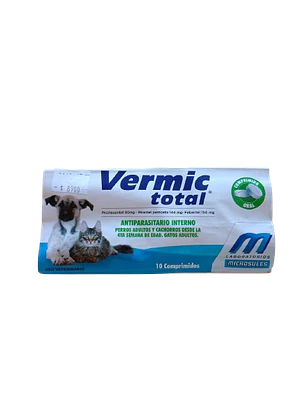 Vermic Total - Antiparasitario interno 10 comprimidos 