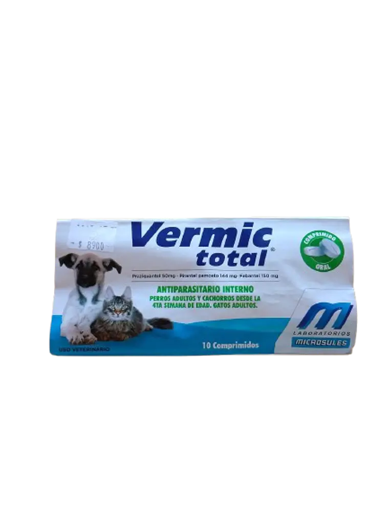 Vermic Total - Antiparasitario interno 10 comprimidos  1