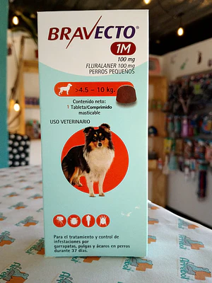Bravecto > 4.5- 10 kg - Antiparasitario externo 1 comprimido 