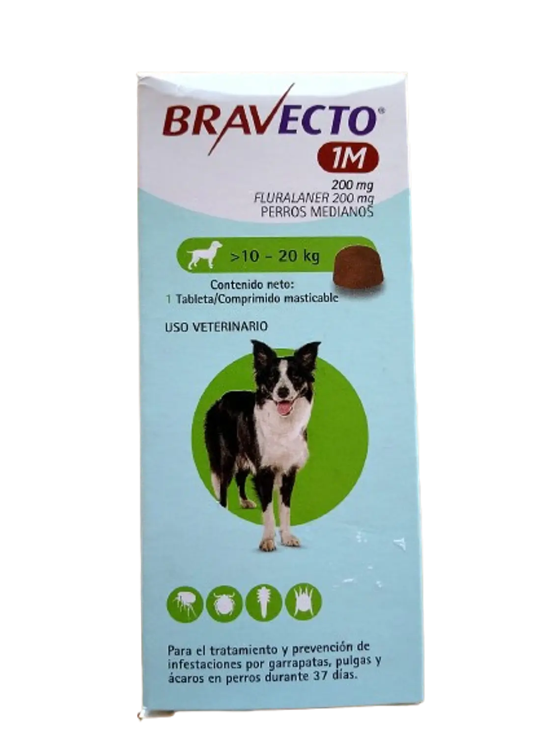 Bravecto >10 - 20 kg - Antiparasitario externo 1 comprimido  1