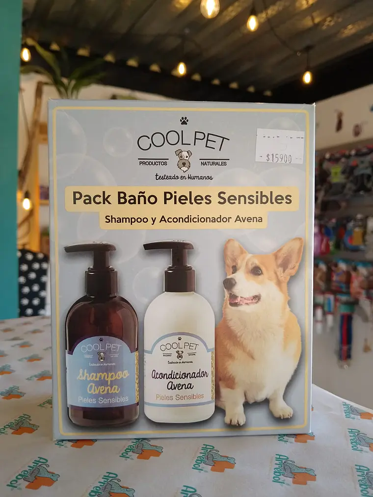 Pack baño pieles sensibles para perros - Cool pet  2