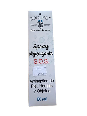 Spray Higienizante S.O.S Cool pet - Antiséptico y desinfectante 150ml 