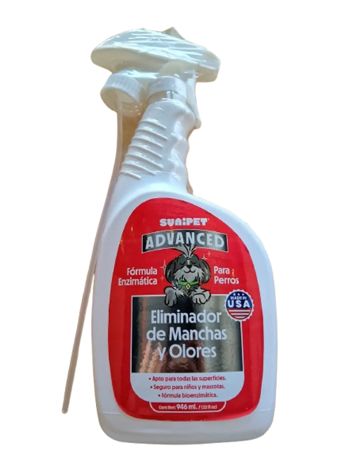 Eliminador de manchas y olores Sunipet advance - Spray 946ml 1