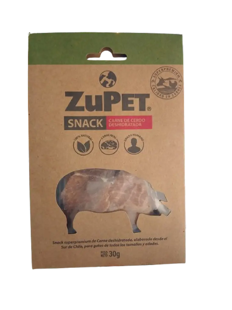Snack carne de cerdo deshidratada - Zupet 30g 1