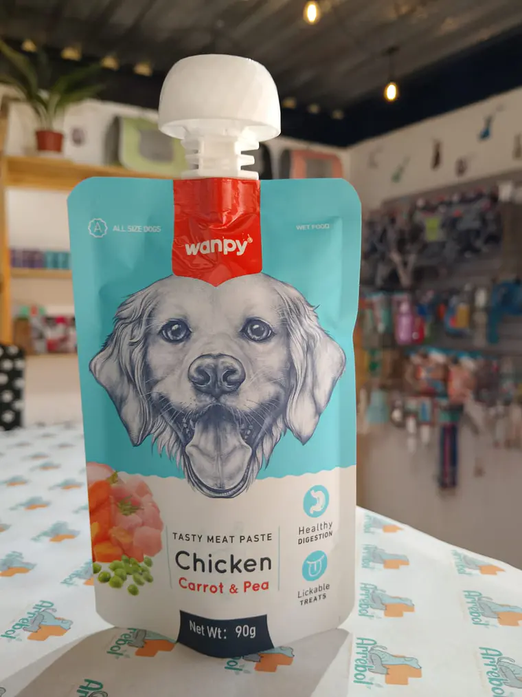Tasty meat paste Chicken perros 90g 2