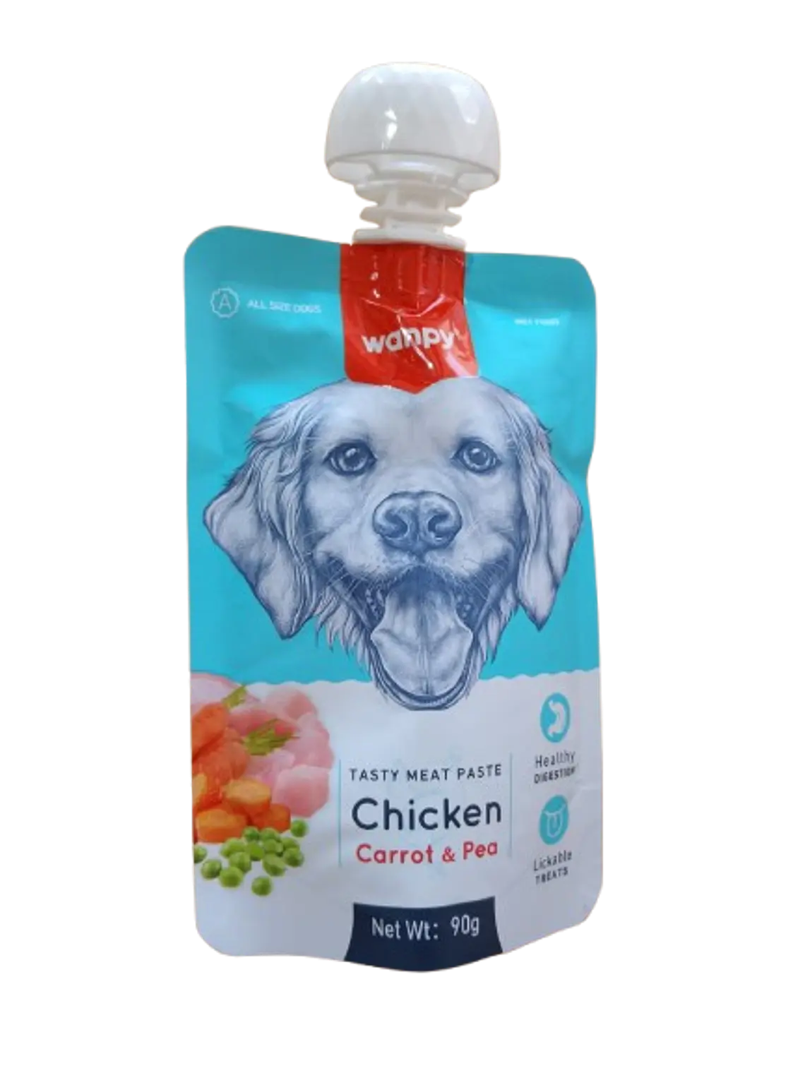 Tasty meat paste Chicken perros 90g 1