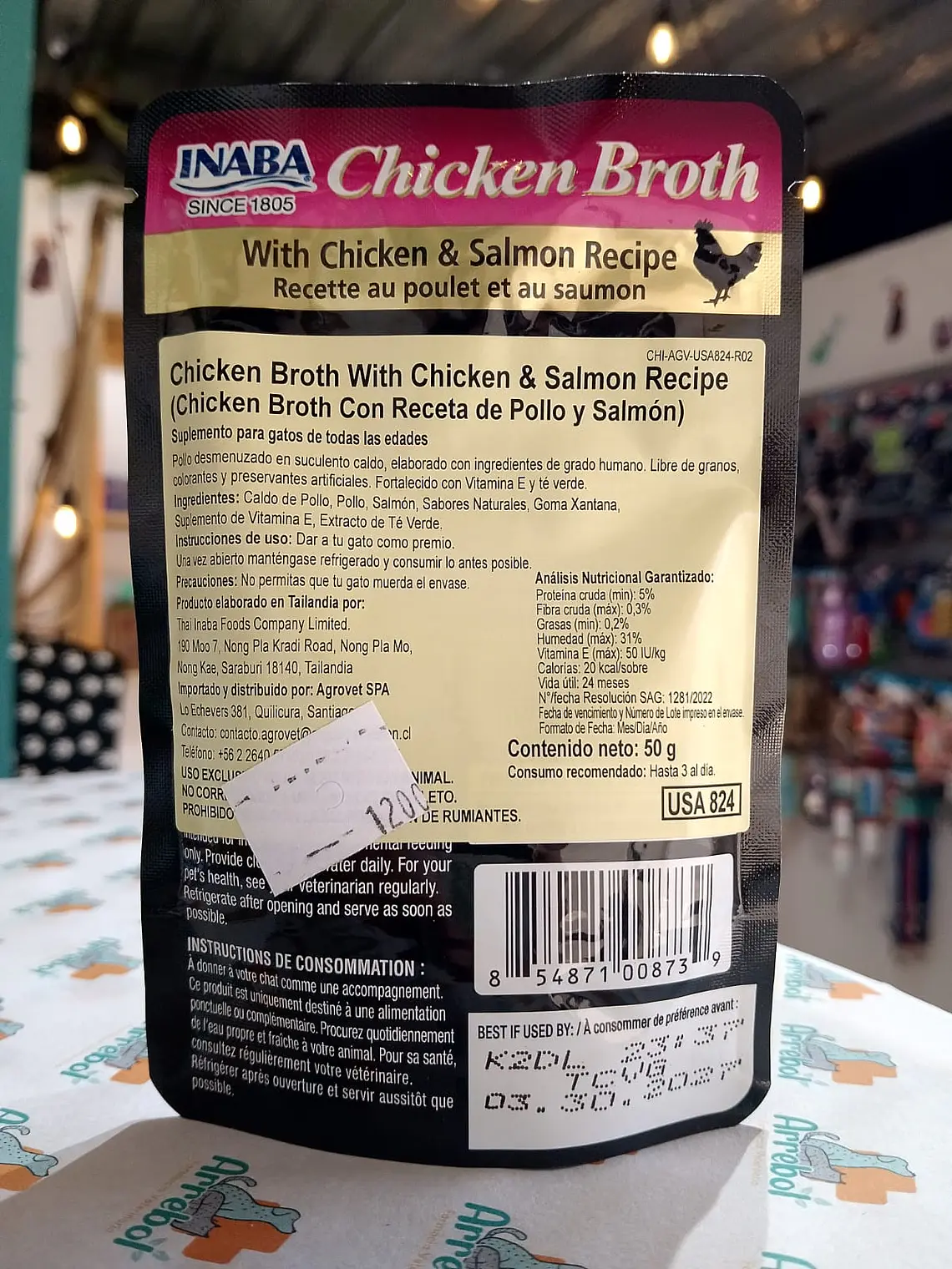 Chicken Broth  & Salmon recipe 50g 3