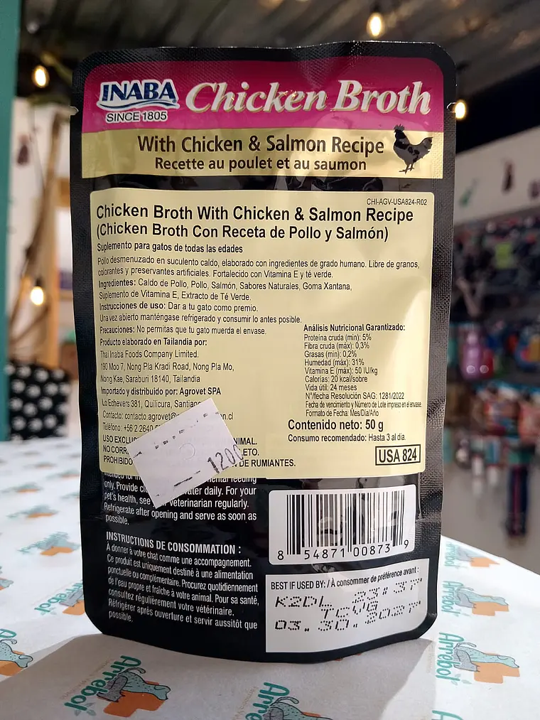 Chicken Broth  & Salmon recipe 50g 3