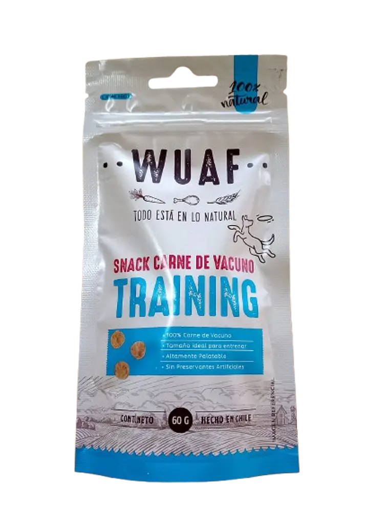 Snack carne de vacuno- Wuaf 60gr 1
