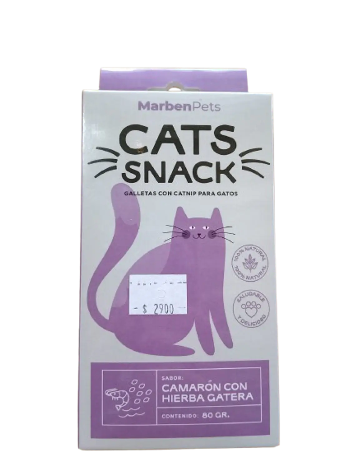 Galletas sabor camarón con catnip  - Cat snack 80gr 1