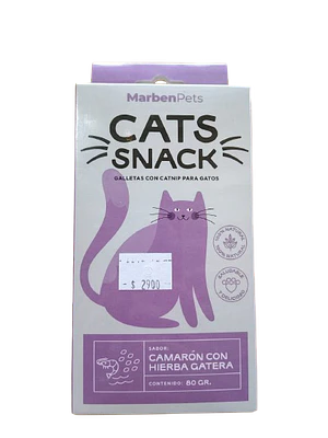 Galletas sabor camarón con catnip  - Cat snack 80gr