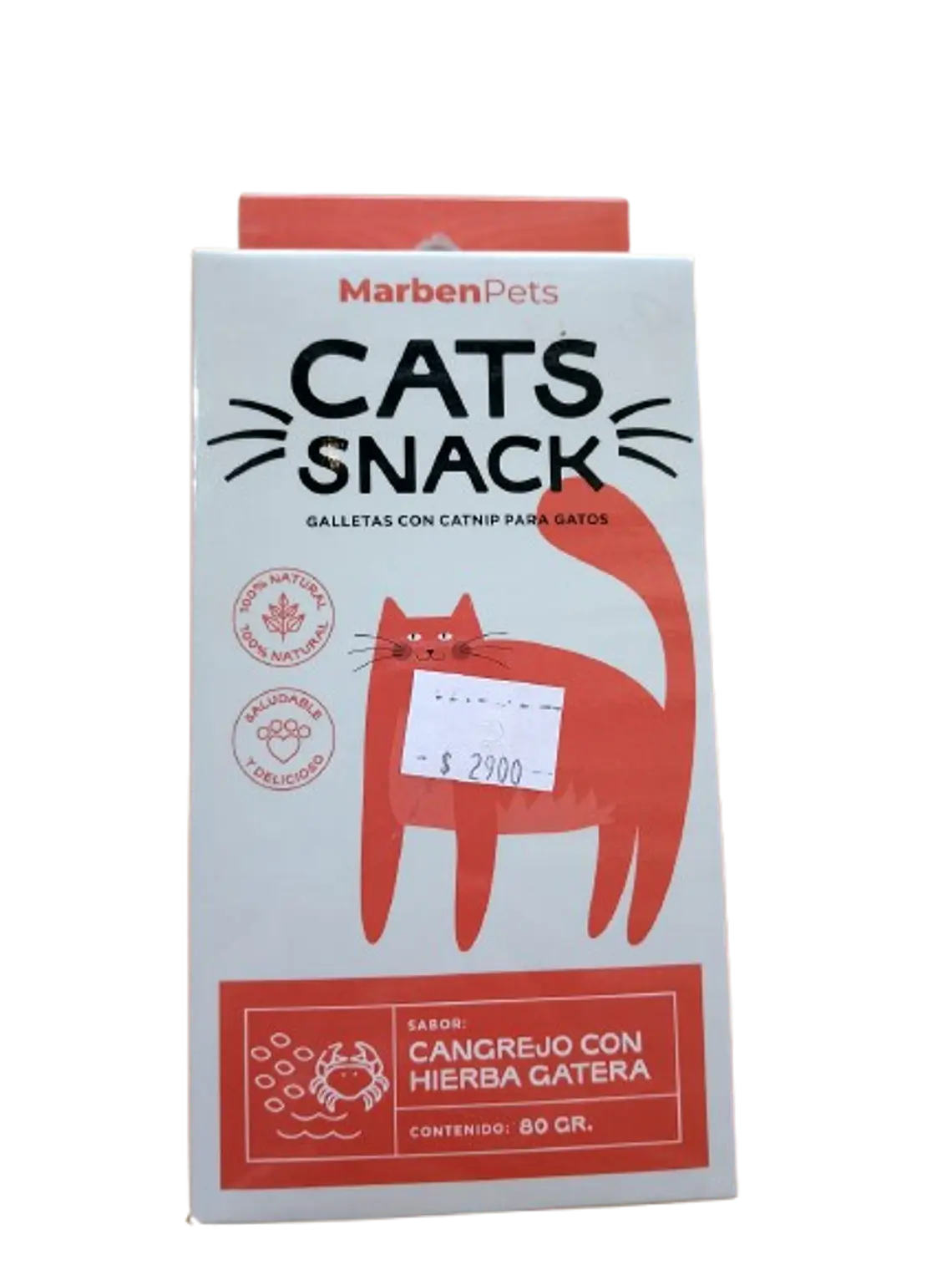 Galletas sabor cangrejo con catnip  - Cat snack 80gr 1