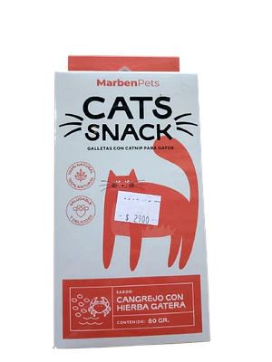 Galletas sabor cangrejo con catnip  - Cat snack 80gr