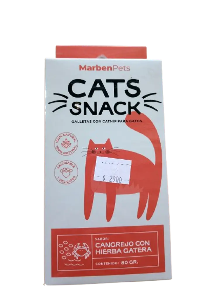 Galletas sabor cangrejo con catnip  - Cat snack 80gr 1