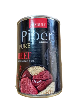 Piper animals PURE Beef With brown rice  400gr