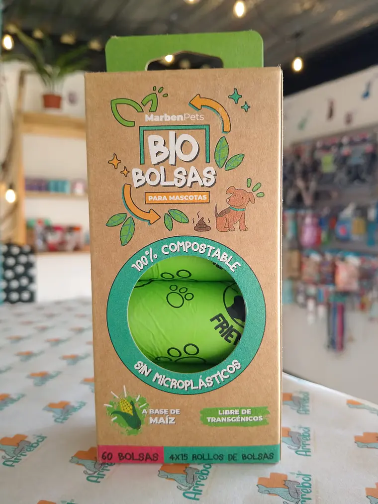 Bio bolsas para mascotas - Caja de 4 rollos 2