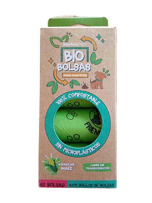 Bio bolsas para mascotas - Caja de 4 rollos