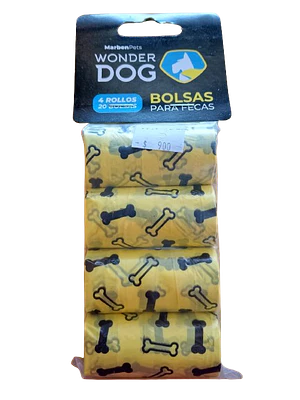 Bolsas para mascotas Wonder dog - 4 rollos 