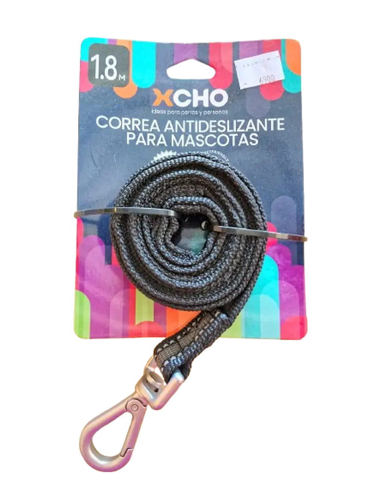 Correa antideslizante para mascotas 1.8m. 1