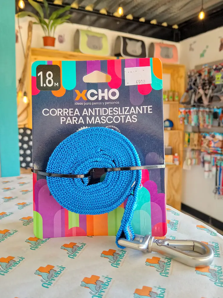 Correa antideslizante para mascotas 1.8m. 2