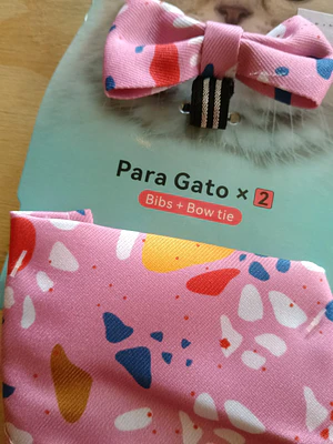Set Bandana + Corbatín para Gato