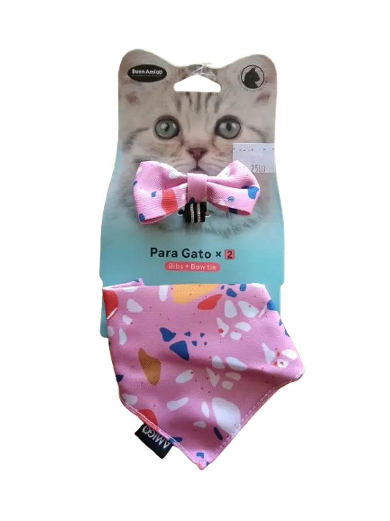 Set Bandana + Corbatín para Gato 1