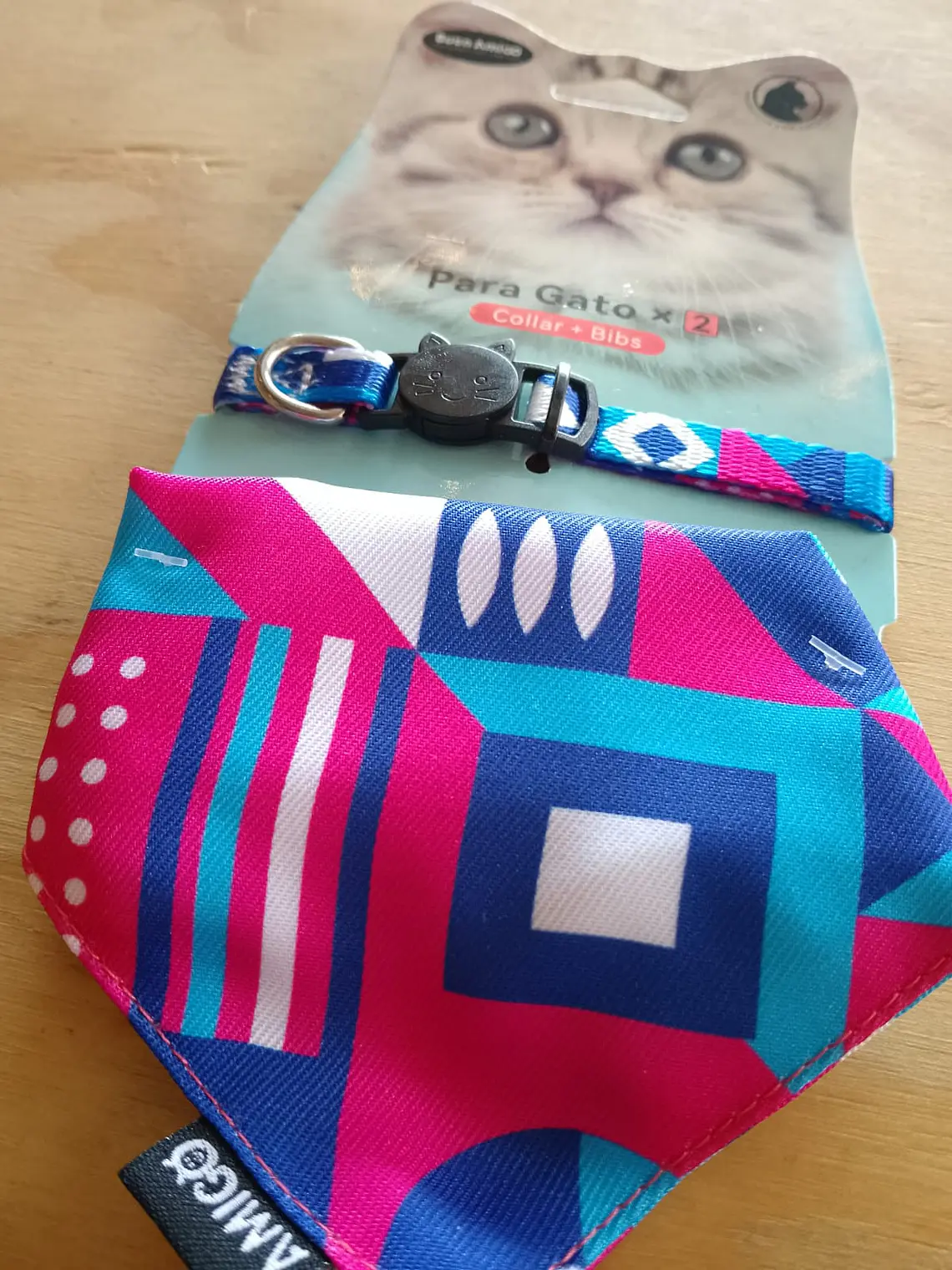 Set Accesorios para Gato : Collar + Bandana 3
