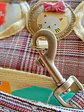 Set Arnés + Correa Deluxe para Gato Ajustable (Talla S) – Modelo Cuadrillé Beige - Miniatura 2