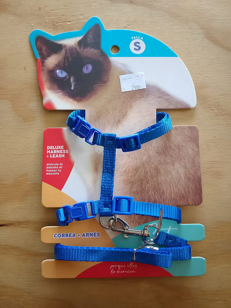 Set Arnés + Correa Ajustable para Gato (Talla S)  3
