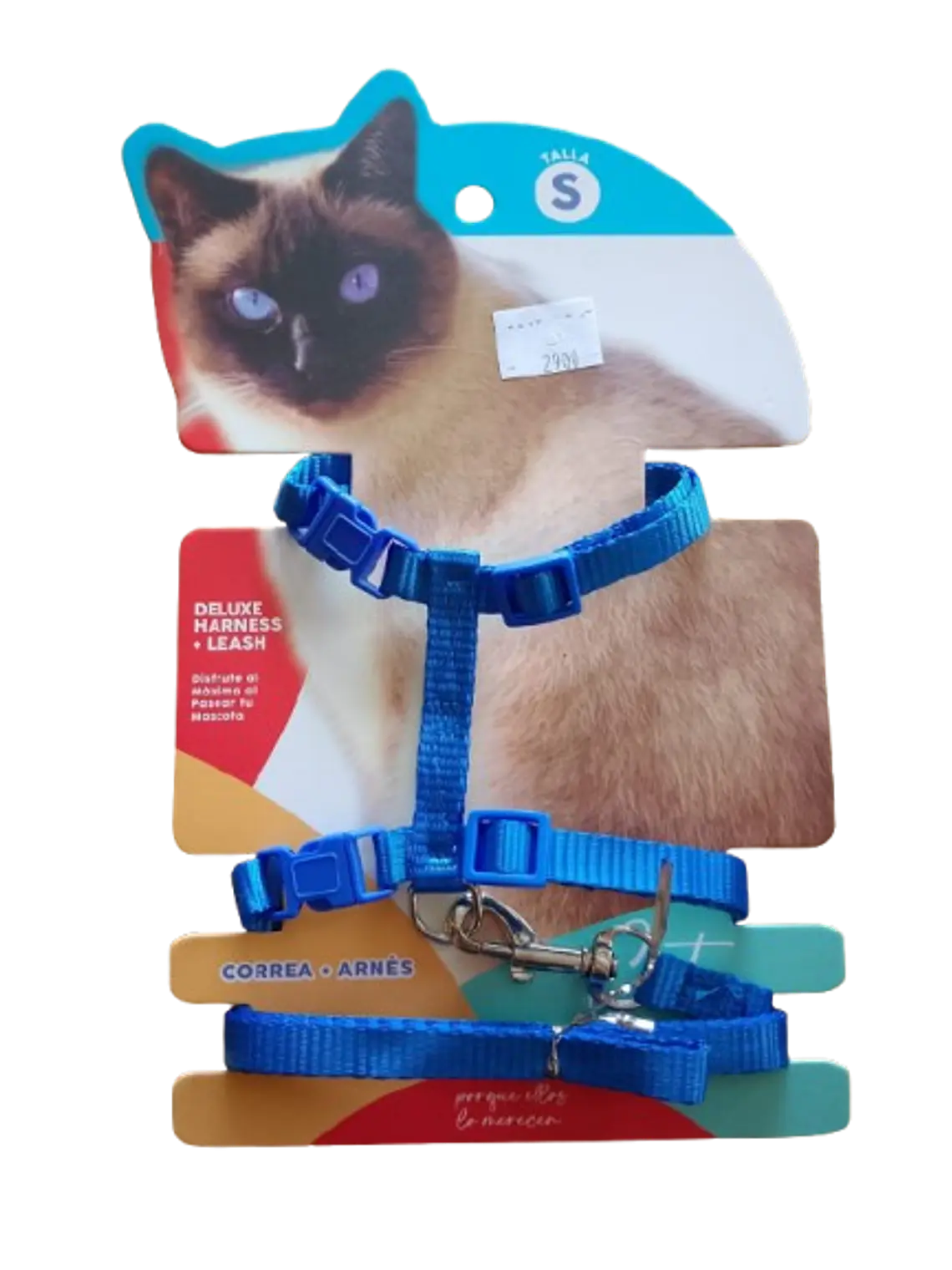Set Arnés + Correa Ajustable para Gato (Talla S)  1