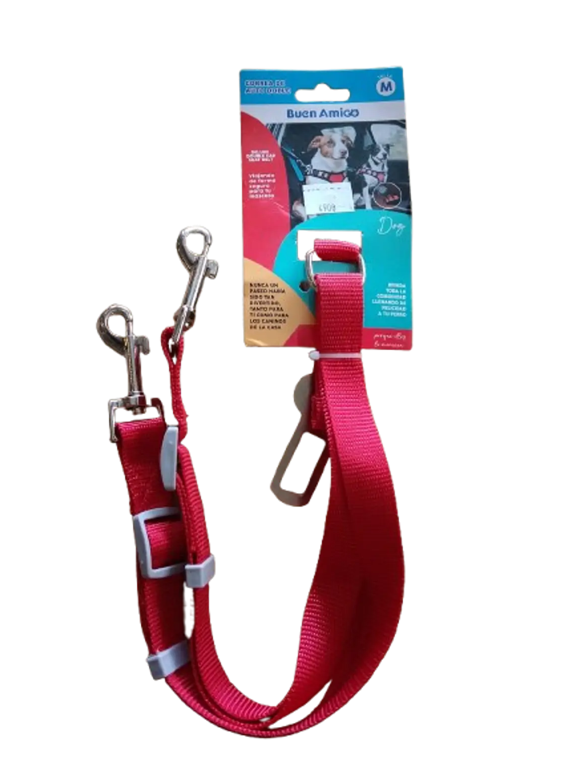 Correa de Auto Doble Deluxe para Perro –  (Talla M) 1