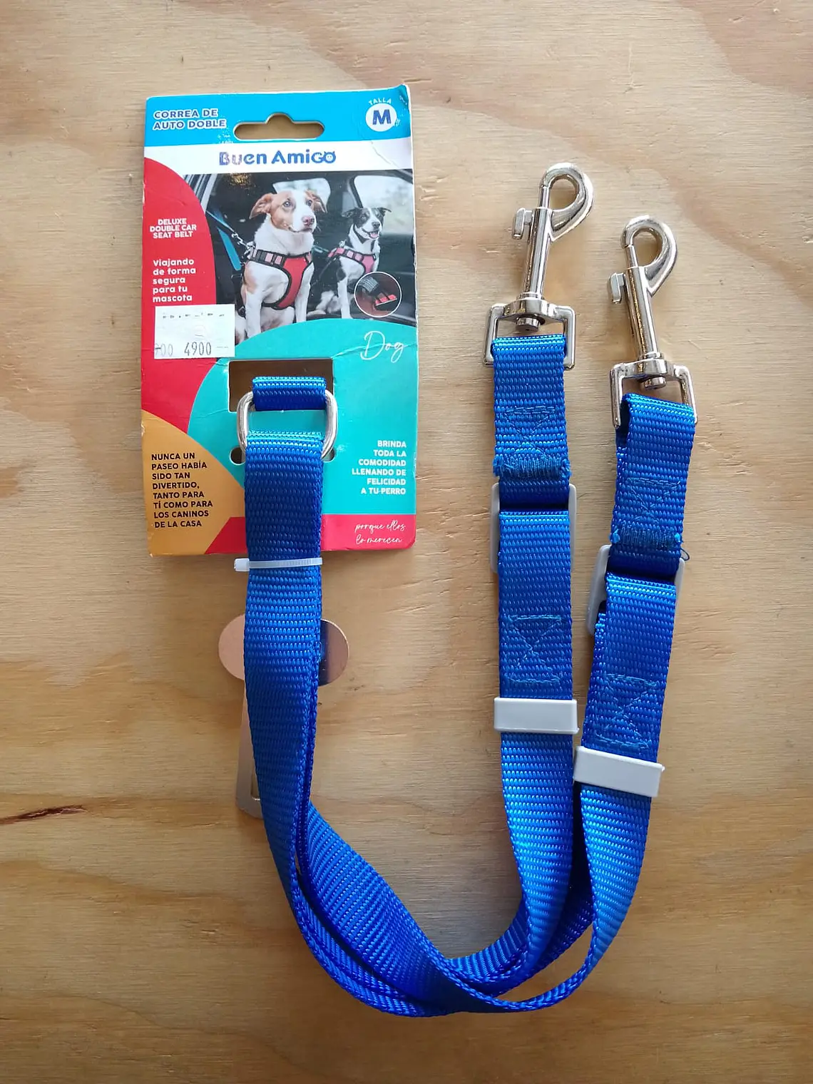 Correa de Auto Doble Deluxe para Perro –  (Talla M) 4