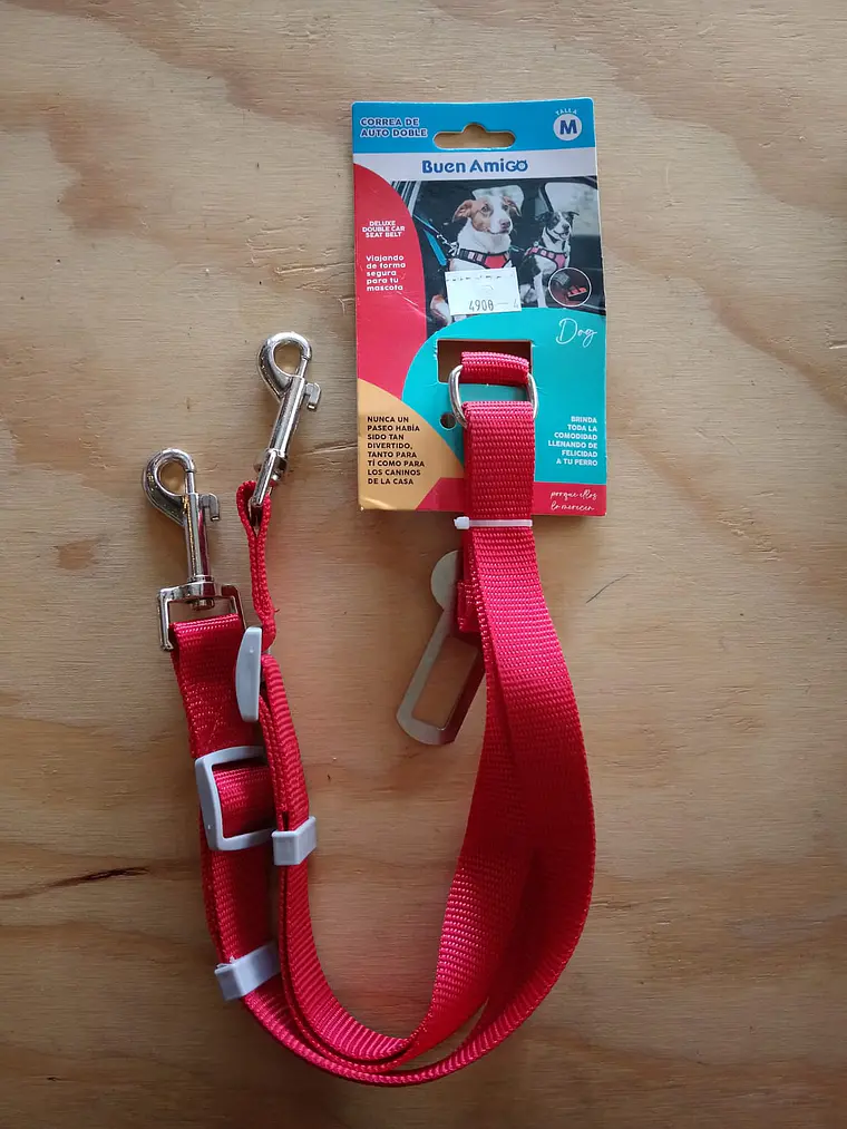 Correa de Auto Doble Deluxe para Perro –  (Talla M) 6