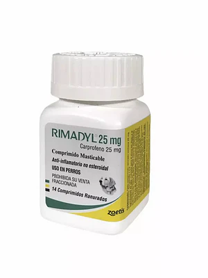 Rimadyl 25mg - 14 comprimidos ranurables