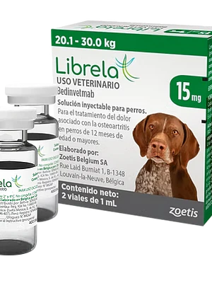 Librela 15 mg solución inyectable para perros 20.1- 30kg