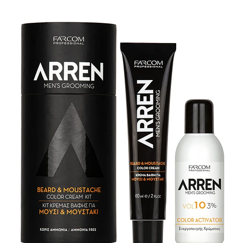BEARD + MOUSTACHE COLOR CREAM KIT 60ML
