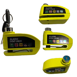 Candado para Motocicleta y Bicicletas con Alarma Impermeable IP65 Seguro Antirrobo