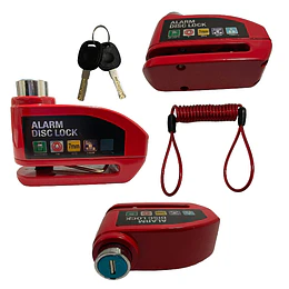 Candado para Motocicleta y Bicicletas con Alarma Impermeable IP65 Seguro Antirrobo
