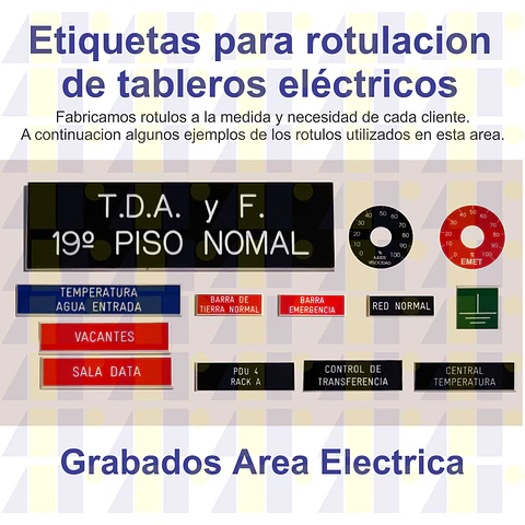 Rotulos Grabados Bicolor