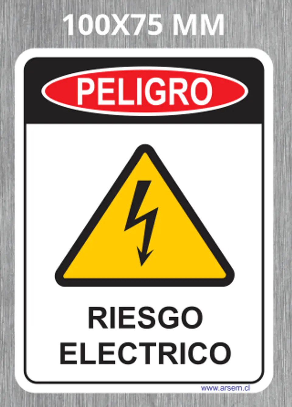 PELIGRO RIESGO ELECTRICO BORDES REDONDEADOS 2