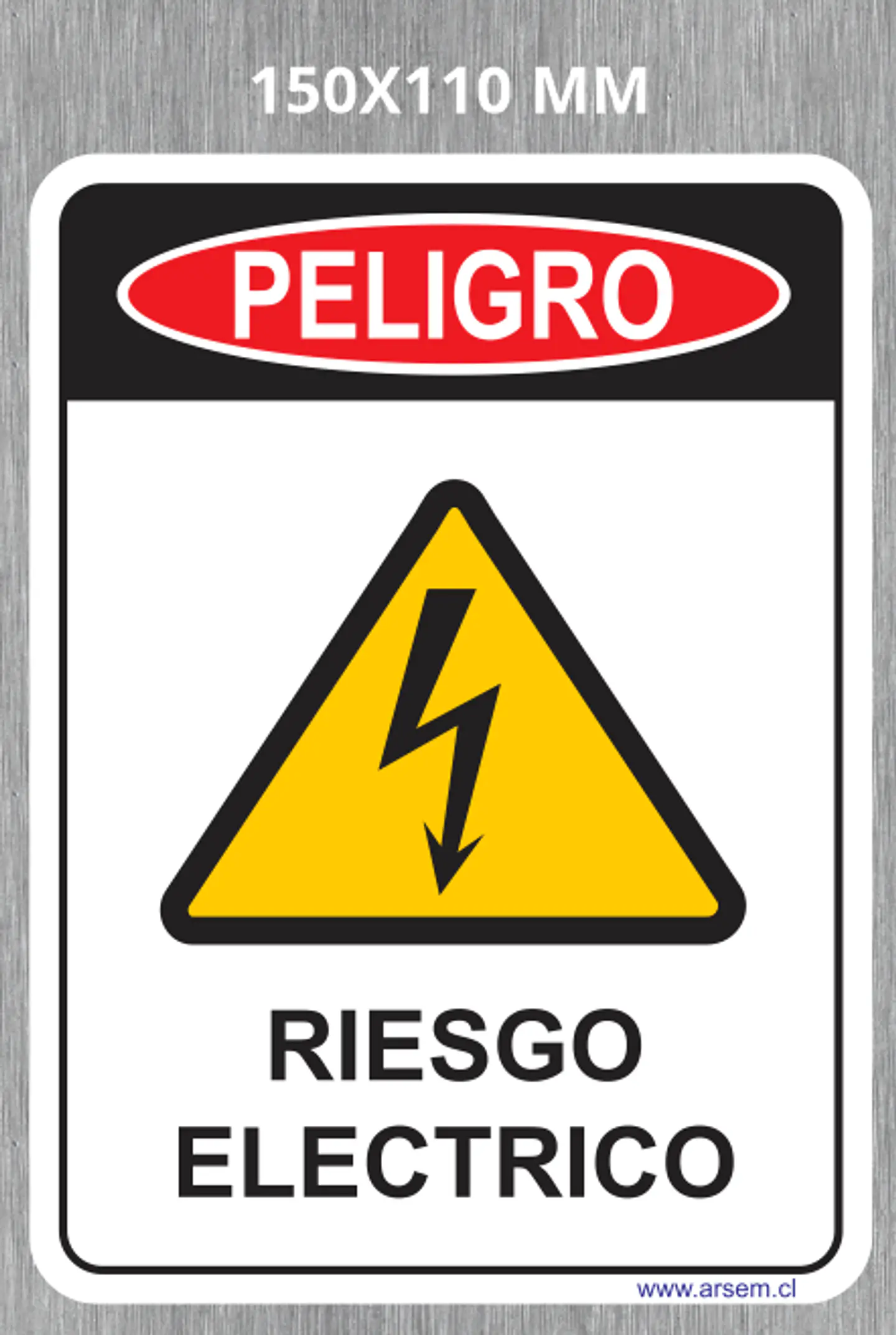 PELIGRO RIESGO ELECTRICO BORDES REDONDEADOS 3