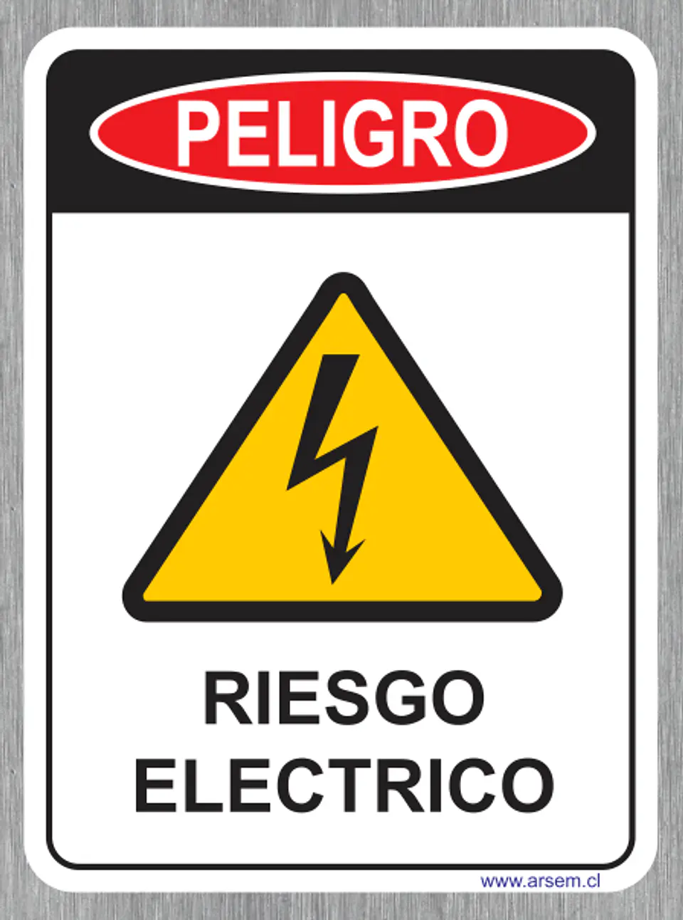 PELIGRO RIESGO ELECTRICO BORDES REDONDEADOS 1